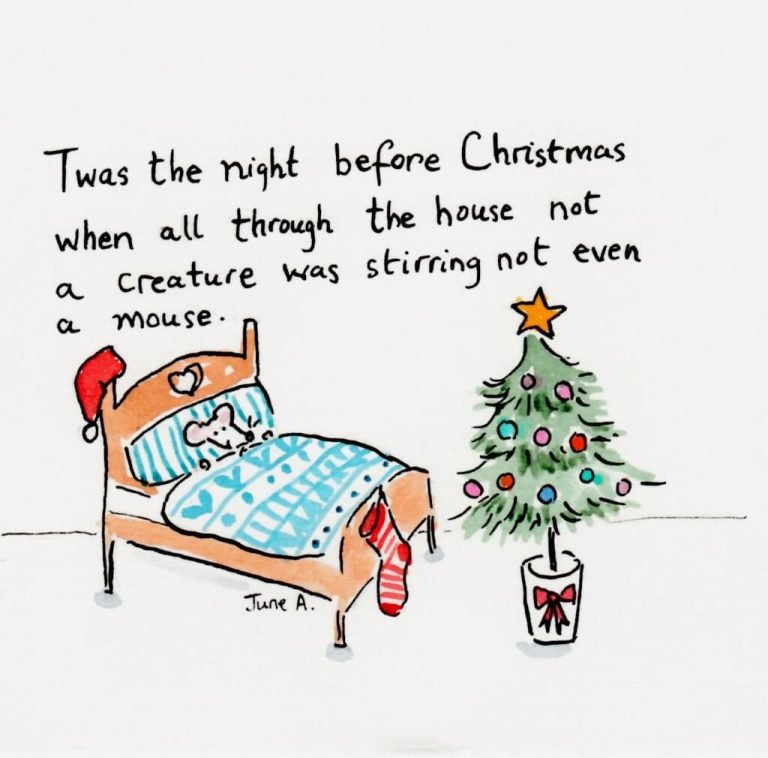 Bespoke Chrismas Card Mouse