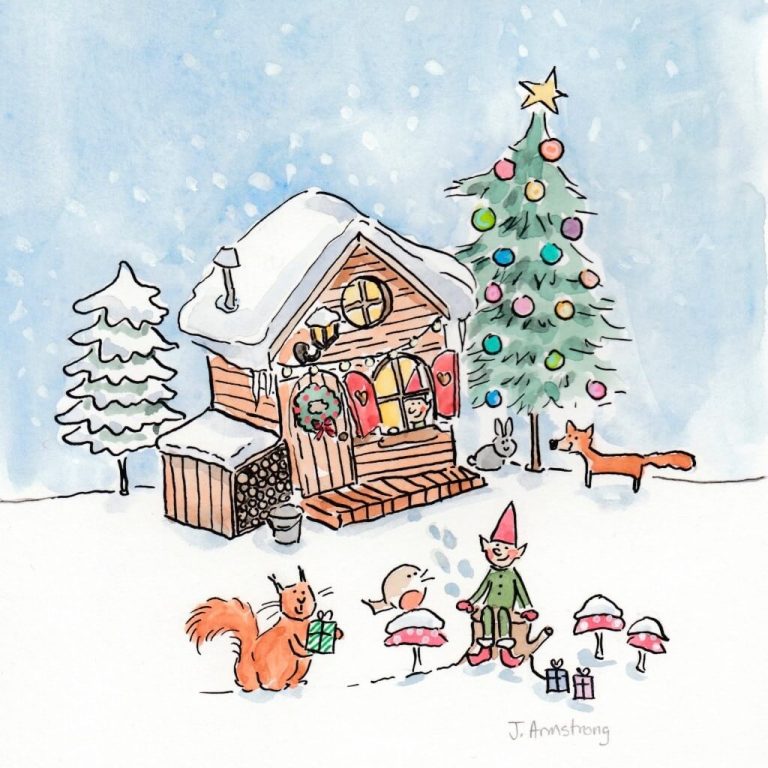 Elves Bothy Bespoke Xmas Card