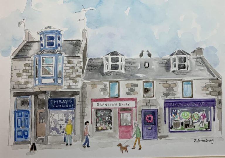 Grantown High Street Illustration